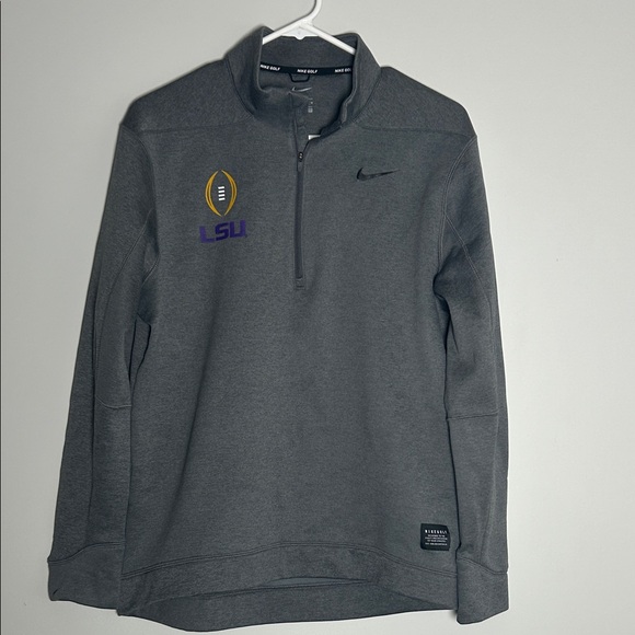 Nike Golf Therma REPEL 1/2 Zip Golf Pullover Men's Size M NIKE LSU Football - Picture 2 of 12